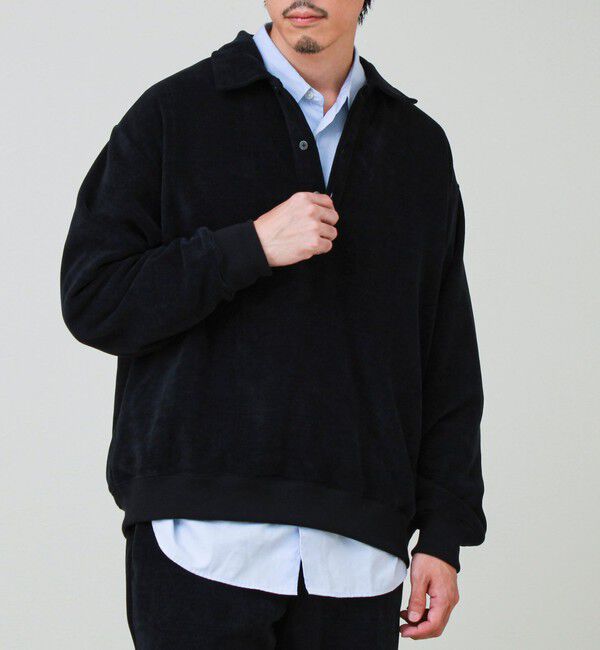 GLOSTER「【セットアップ対応】ソフトシェニールポロ ロングスリーブ」|ポロシャツ|