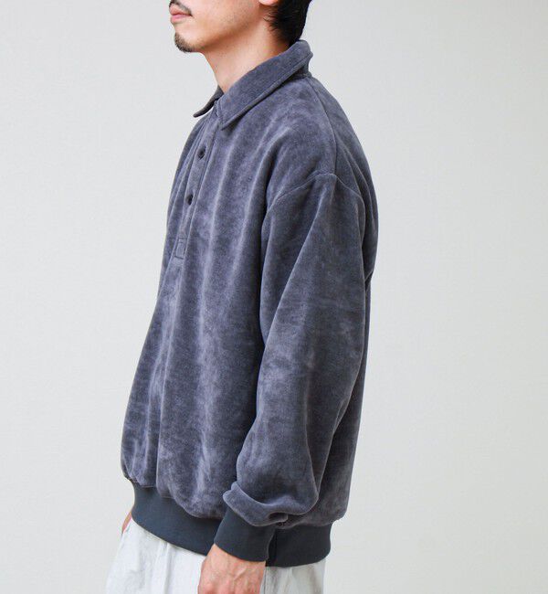 GLOSTER「【セットアップ対応】ソフトシェニールポロ ロングスリーブ」|ポロシャツ|