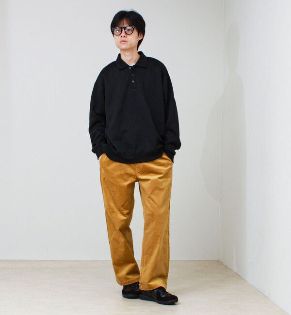 GLOSTER「【シックに決まる上品ポロ】フクレジャガードポロシャツ ロングスリーブ」|ポロシャツ|