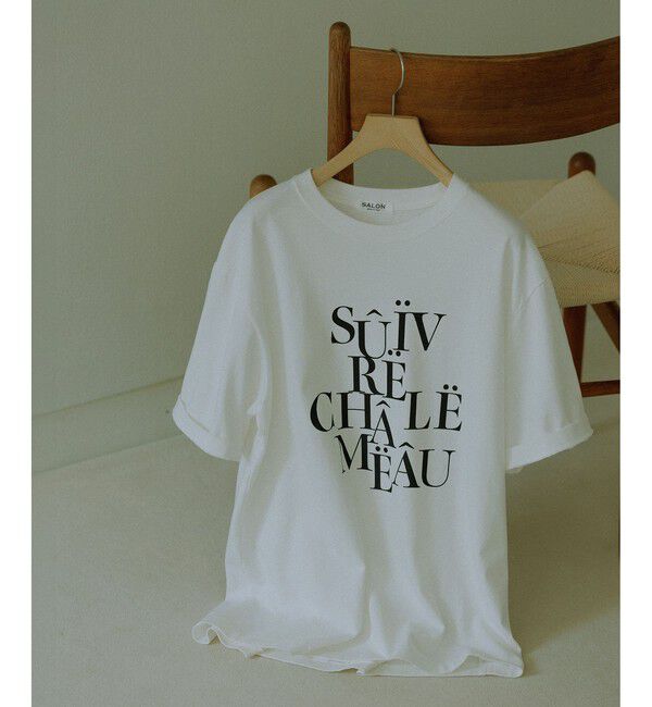SALON adam et rope'「VoyageurロゴプリントT」|Tシャツ・カットソー|オフホワイト(15)