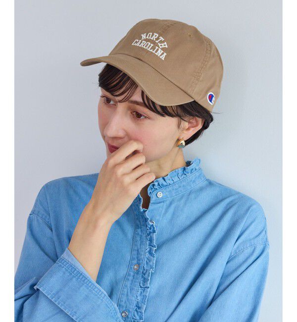 ROPE PICNIC PASSAGE「【Champion/チャンピオン別注】college logo cap/リンクコーデ」|キャップ・キャスケット|ベージュ系(28)