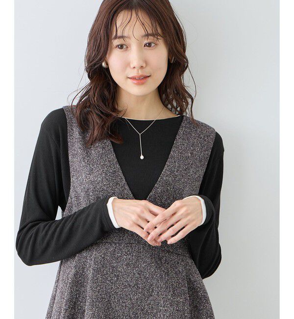 Rope&rsquo;Picnic「レイヤード風シアーロングスリーブTシャツ」|Tシャツ・カットソー|