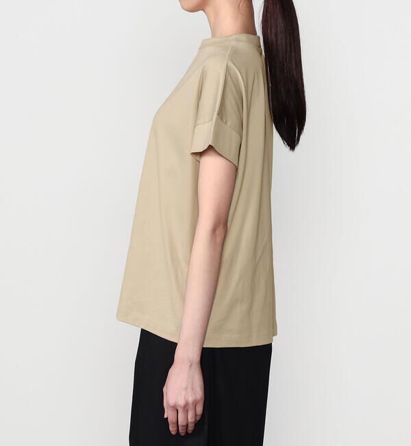 handvaerk「handvaerk | 60/2 ボトルネックTシャツ WOMEN」|Tシャツ・カットソー|