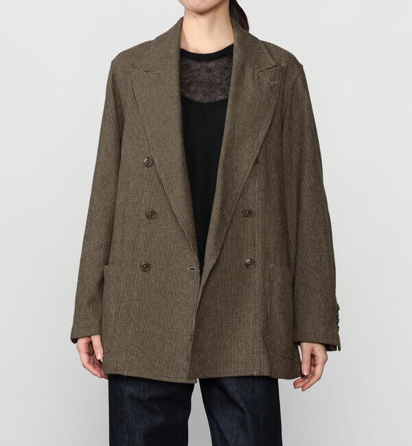 「CHEMISE D'ADAM | 〈別注〉SHIRT JACKET BROWN WOMEN」|テーラードジャケット|BROWN系1