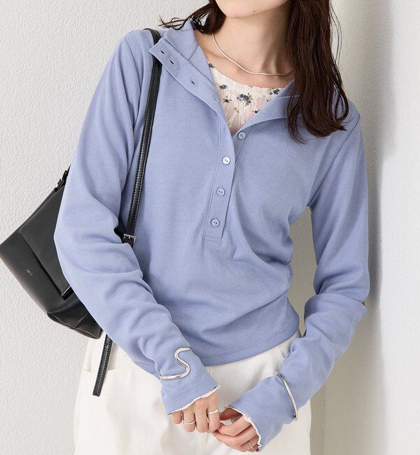  「リブヘンリーネックプルオーバー」|Tシャツ・カットソー|
