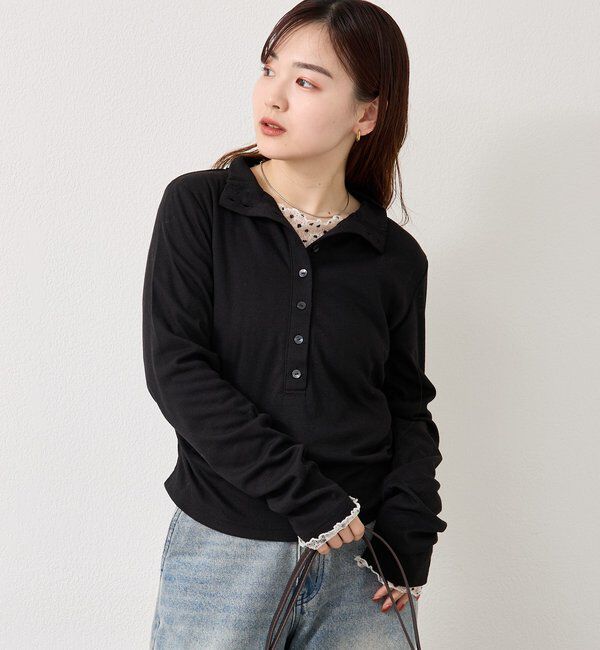  「リブヘンリーネックプルオーバー」|Tシャツ・カットソー|