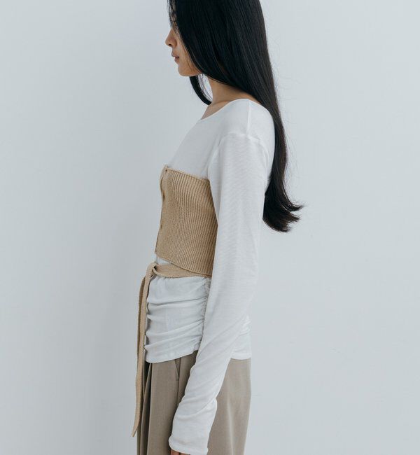  「〈NUE〉ホックニットビスチェ」|ニット・セーター|
