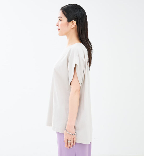 collex「【接触冷感・UVカット】コンパクトクールフレンチスリーブチュニック」|Tシャツ・カットソー|