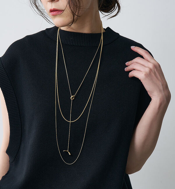 collex「【dignif】【金属アレルギー対応】 Y字モチーフ2WAYネックレス」|ネックレス|