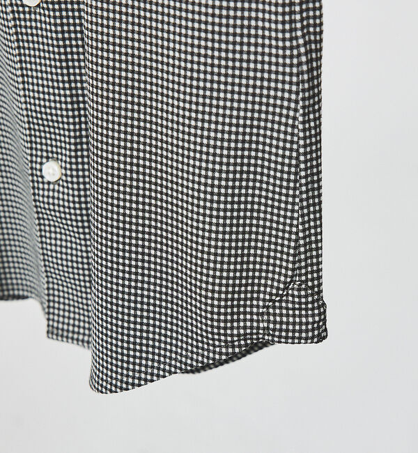 ABAHOUSE「【FLEX SHIRTS】コンパクトシルキー ギンガムチェック 長袖シャツ」|シャツ・ブラウス|