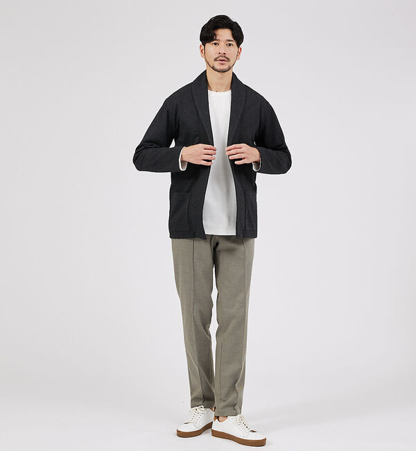 ABAHOUSE「Eco Vero ストレッチポンチ ロンT / クルーネック」|Tシャツ・カットソー|