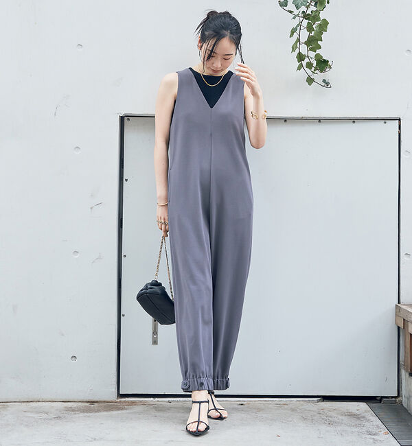 Rouge vif「【一部店舗限定】前後２WAYジョーゼットオールインワン」|オールインワン|