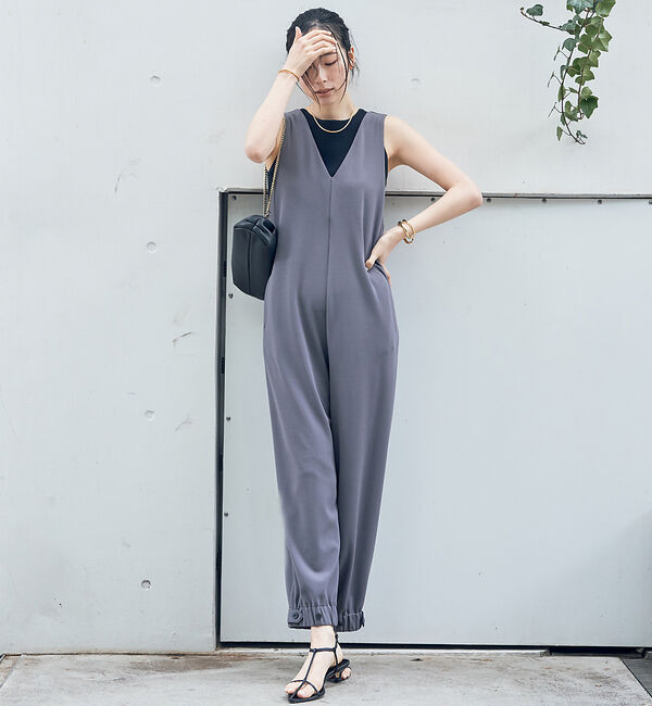 Rouge vif「【一部店舗限定】前後２WAYジョーゼットオールインワン」|オールインワン|
