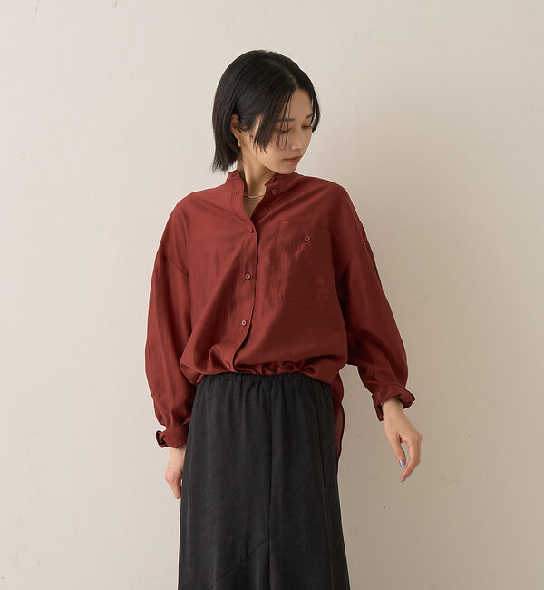 Rouge vif「ポケット付きシアーシャツ」|シャツ・ブラウス|