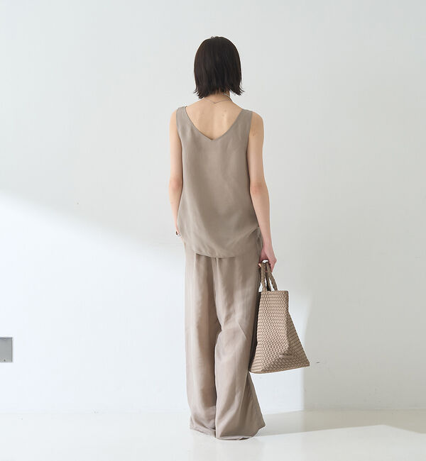 Rouge vif「【セットアップ対応】２WAYキュプラフィブリルノースリブラウス」|キャミソール|
