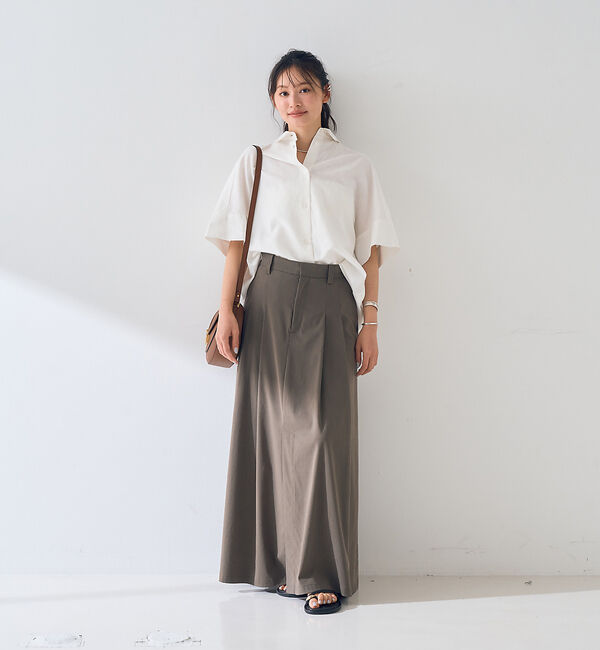 Rouge vif「麻混変形フォルムシャツ」|シャツ・ブラウス|