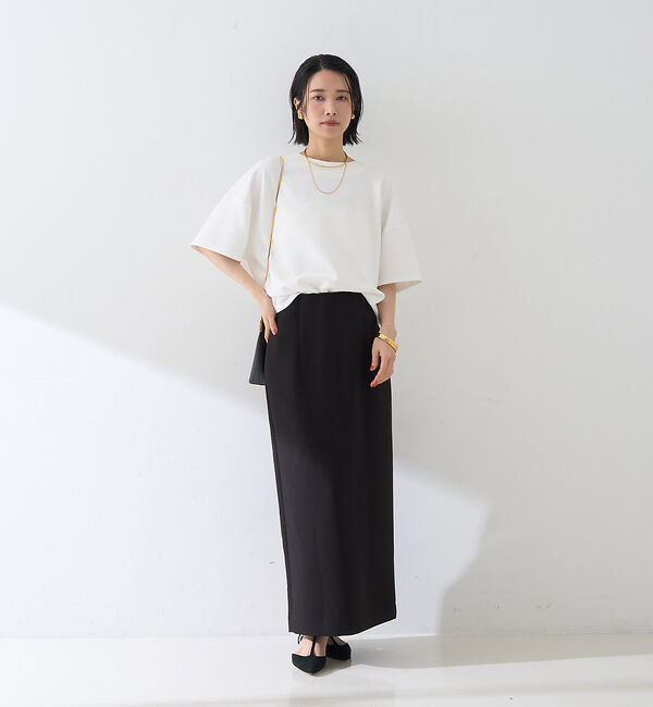 Rouge vif「【接触冷感】ストレッチダンボール半袖プルオーバー」|Tシャツ・カットソー|