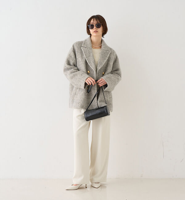 Rouge vif「【追加5 / 2026AW新色登場 / 一部店舗限定】ラメシャギースライバーPコート/ピーコート」|ピーコート|