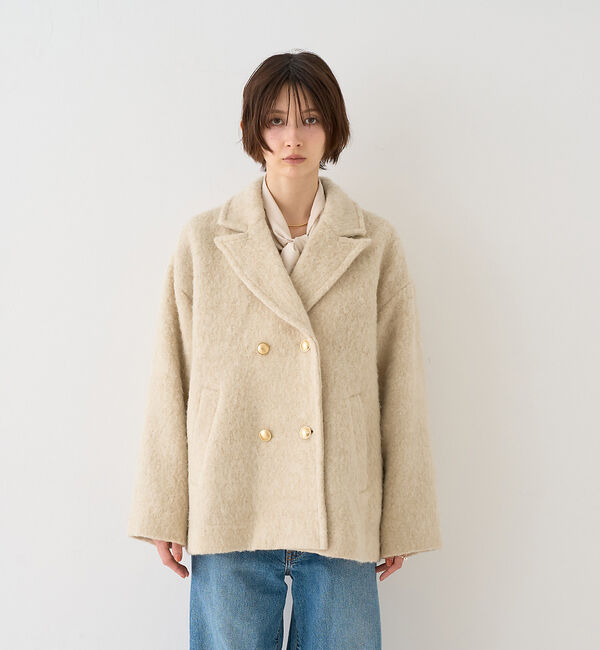 Rouge vif「【追加5 / 2026AW新色登場 / 一部店舗限定】ラメシャギースライバーPコート/ピーコート」|ピーコート|