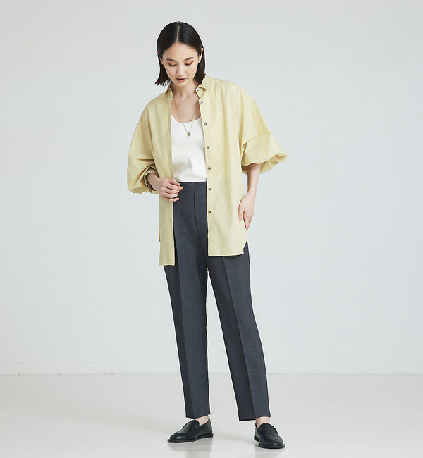 qualite「ダブルクロスセンタープレスパンツ」|その他|