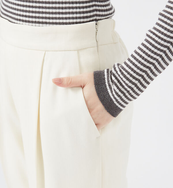 qualite「【ベストセラー】ダブルクロスセンタープレスパンツ」|その他|