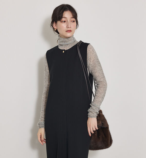 qualite「【オールシーズン大活躍】ダブルサテンオールインワン」|オールインワン|