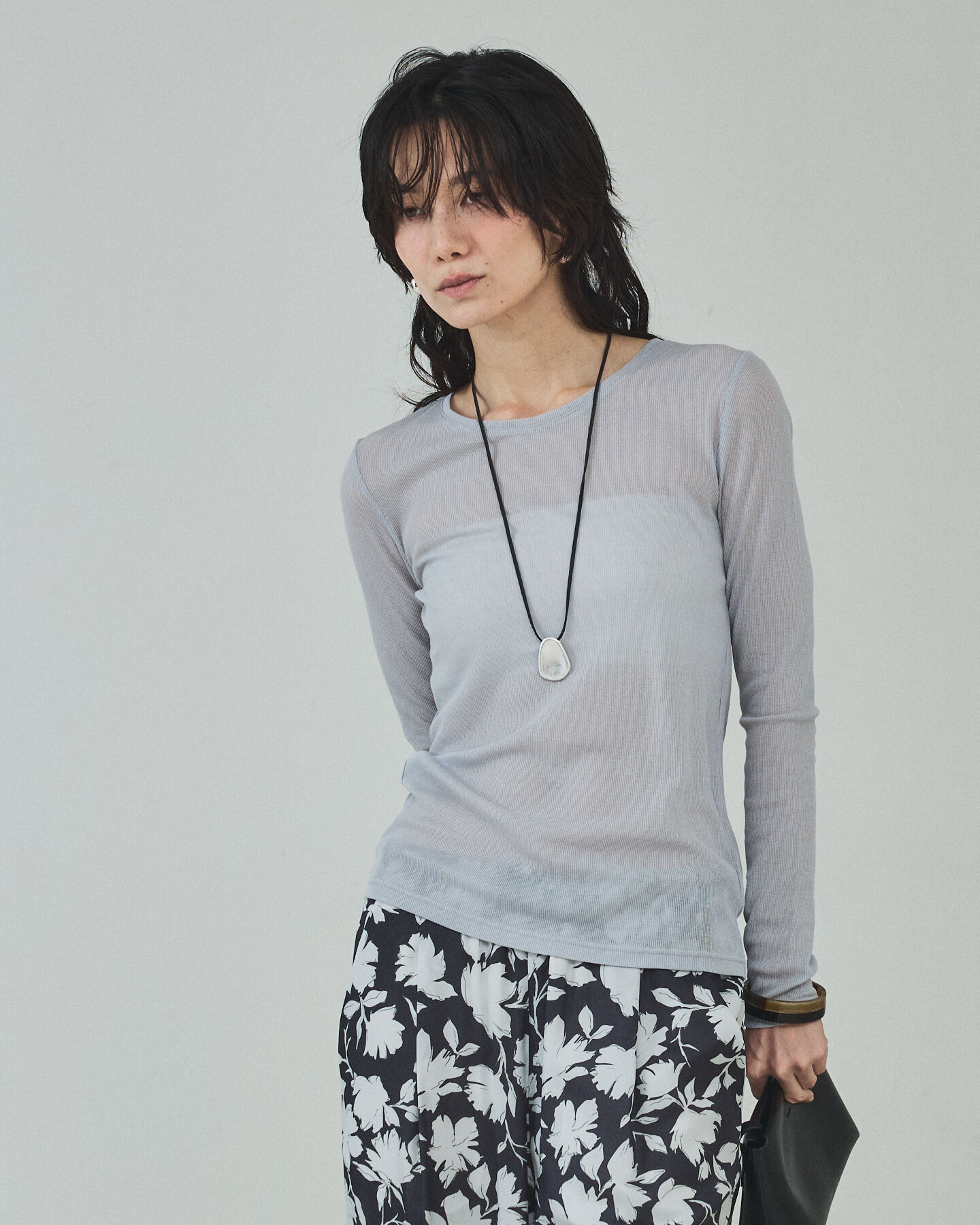 qualite「シアーテレコロングスリーブT」|Tシャツ・カットソー|