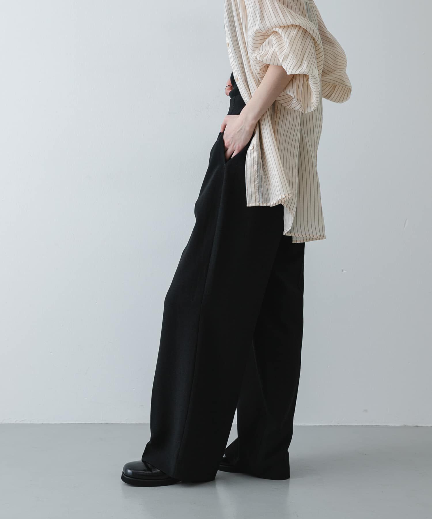 SENSE OF PLACE by URBAN RESEARCH「『UR TECH DRYLUXE』リネンライクワイドパンツ」|その他|