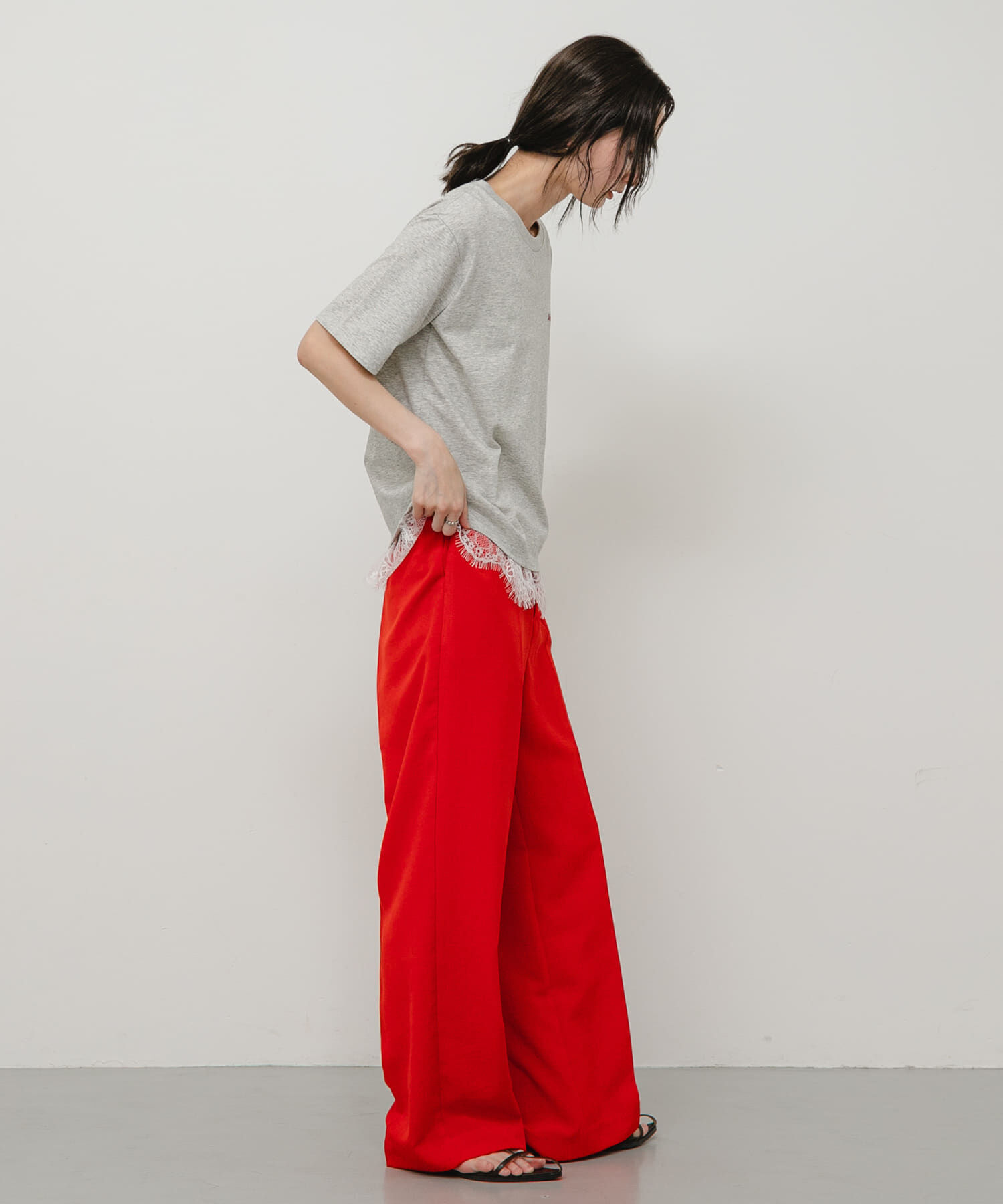 SENSE OF PLACE by URBAN RESEARCH「『UR TECH DRYLUXE』リネンライクワイドパンツ」|その他|