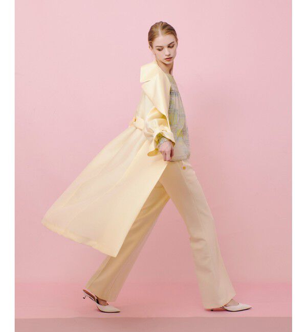 LOULOU WILLOUGHBY「【LOULOU WILLOUGHBY】シルキーダブルクロスドレスコート」|その他|