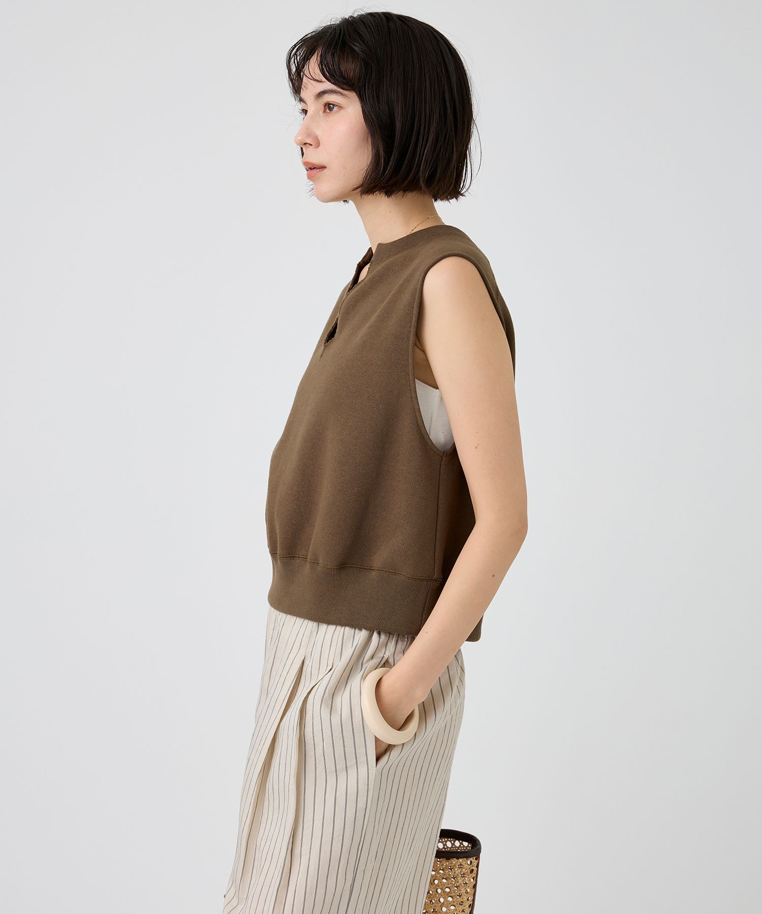 BABYLONE「ショート裏毛プルオーバー」|Tシャツ・カットソー|