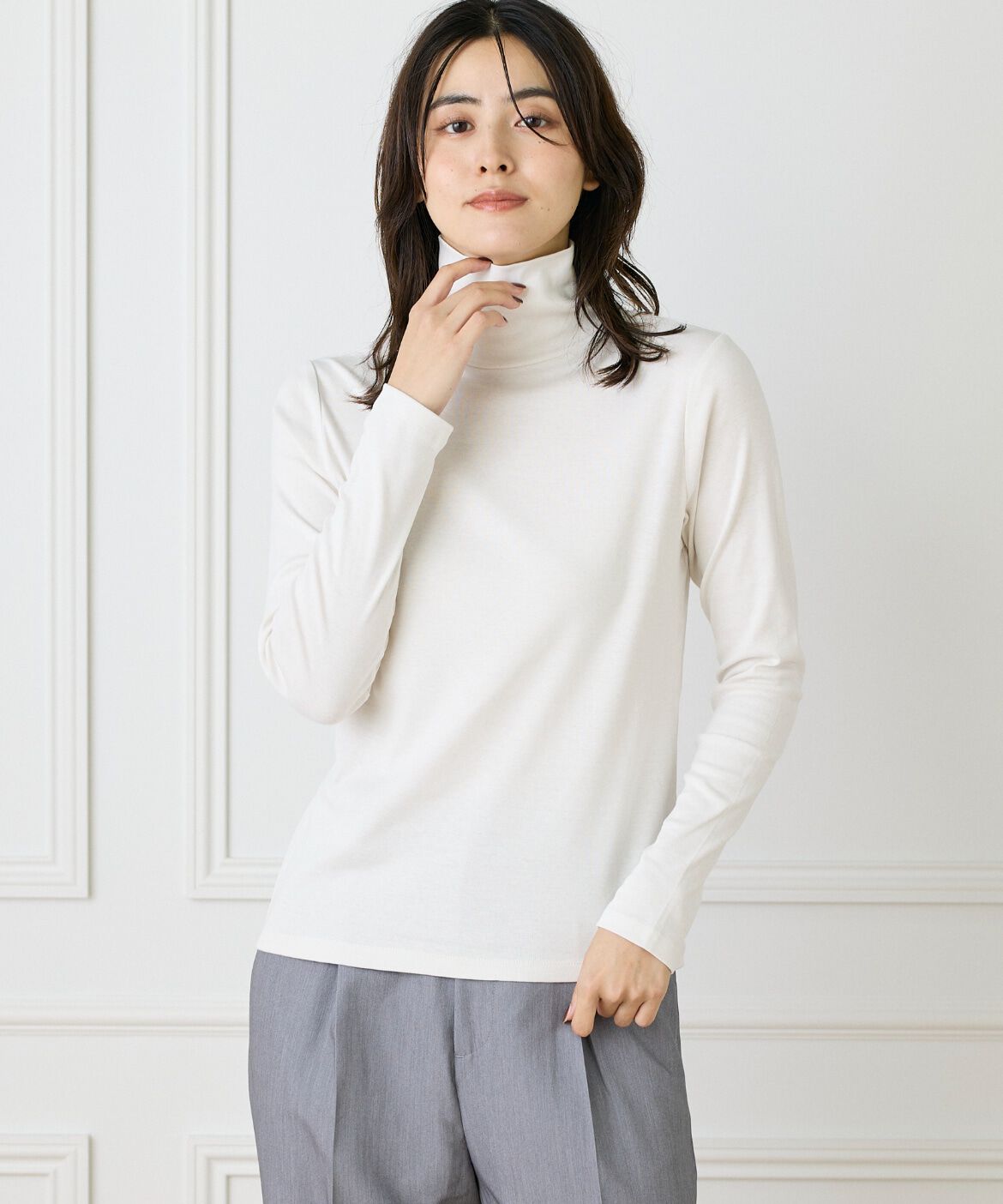 DAY by DAY it&rsquo;s international「ハイネックカットソー《スビン綿MIXフライス》」|Tシャツ・カットソー|