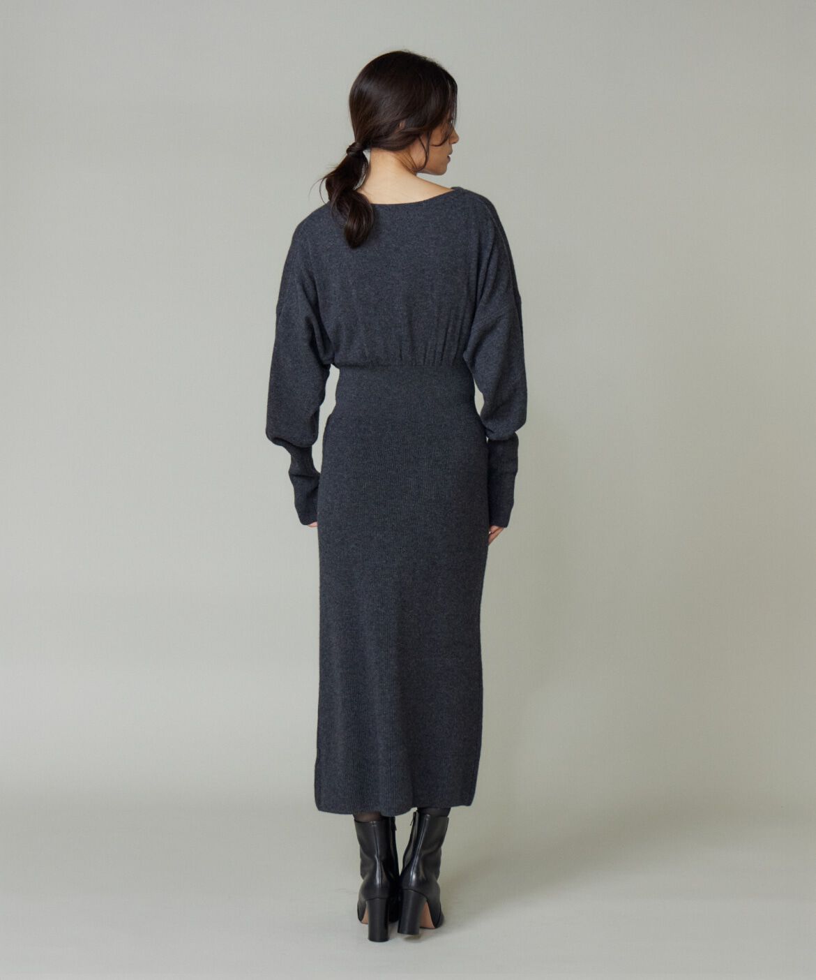 la veille by SUPERIOR CLOSET「タックデザインニットワンピース」|ワンピース|