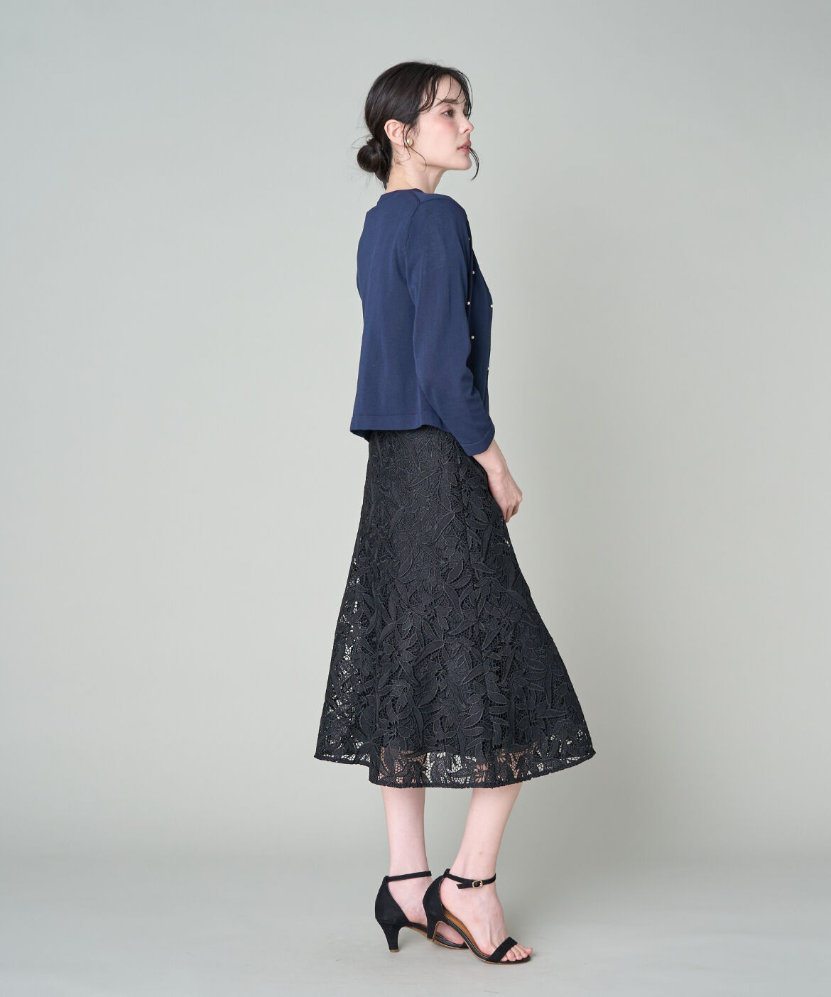 Maglie le cassetto「《M Maglie le cassetto》フラワーレース柄スカート」|スカート|