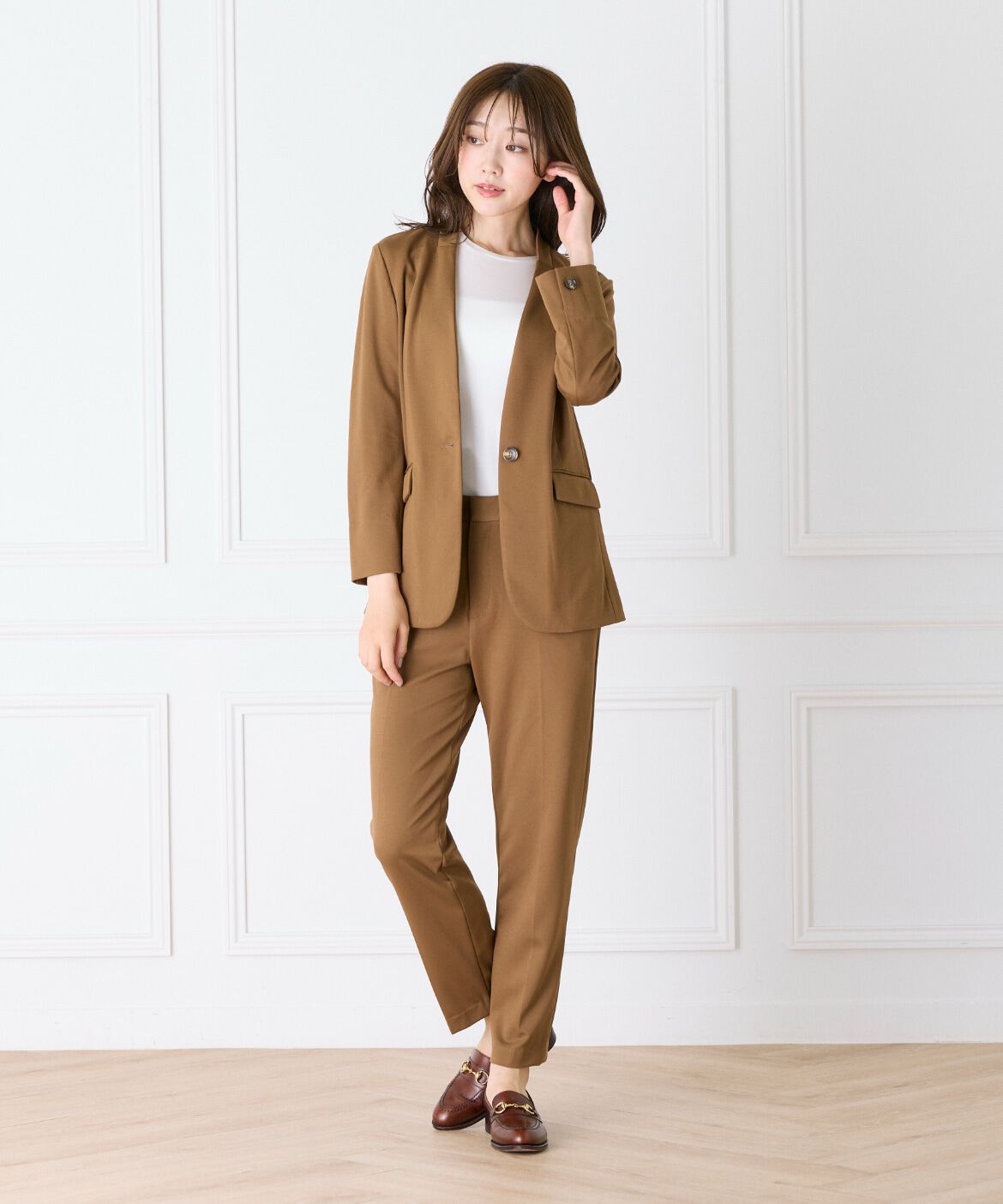INED「ノーカラージャケット《INED CLARO》」|ノーカラージャケット|