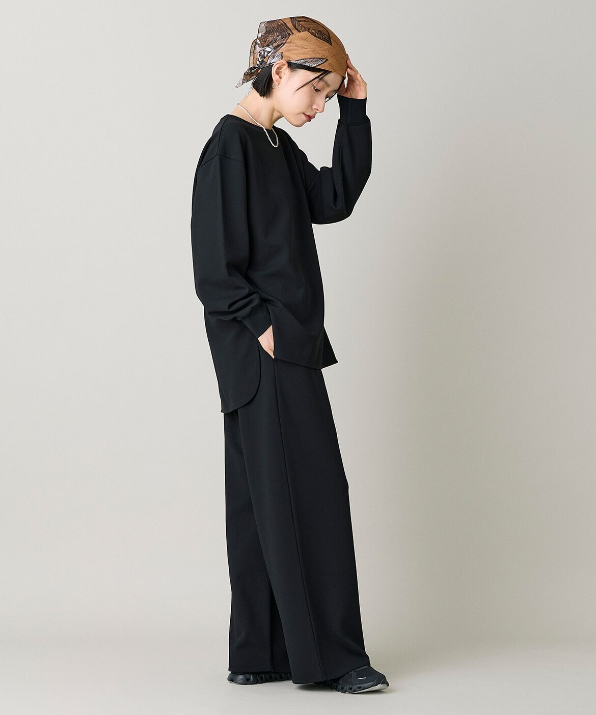DAY by DAY it&rsquo;s international「ジョーゼットストレートパンツ｜ラクに美しく決まる上品ワイドパンツ」|その他|