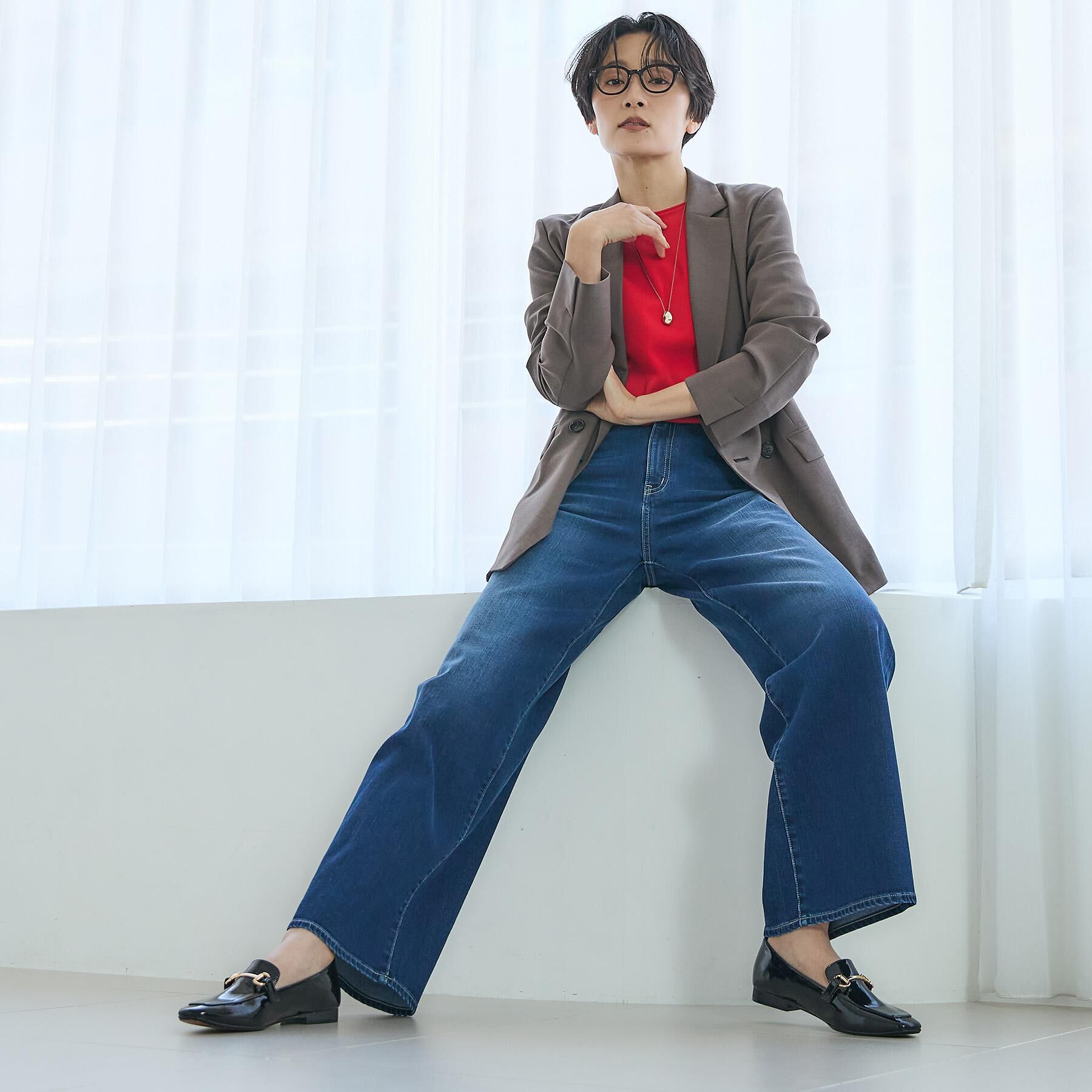 UNTITLED「【人気デニム】MAKE&times;DENIM WIDE」|デニム|