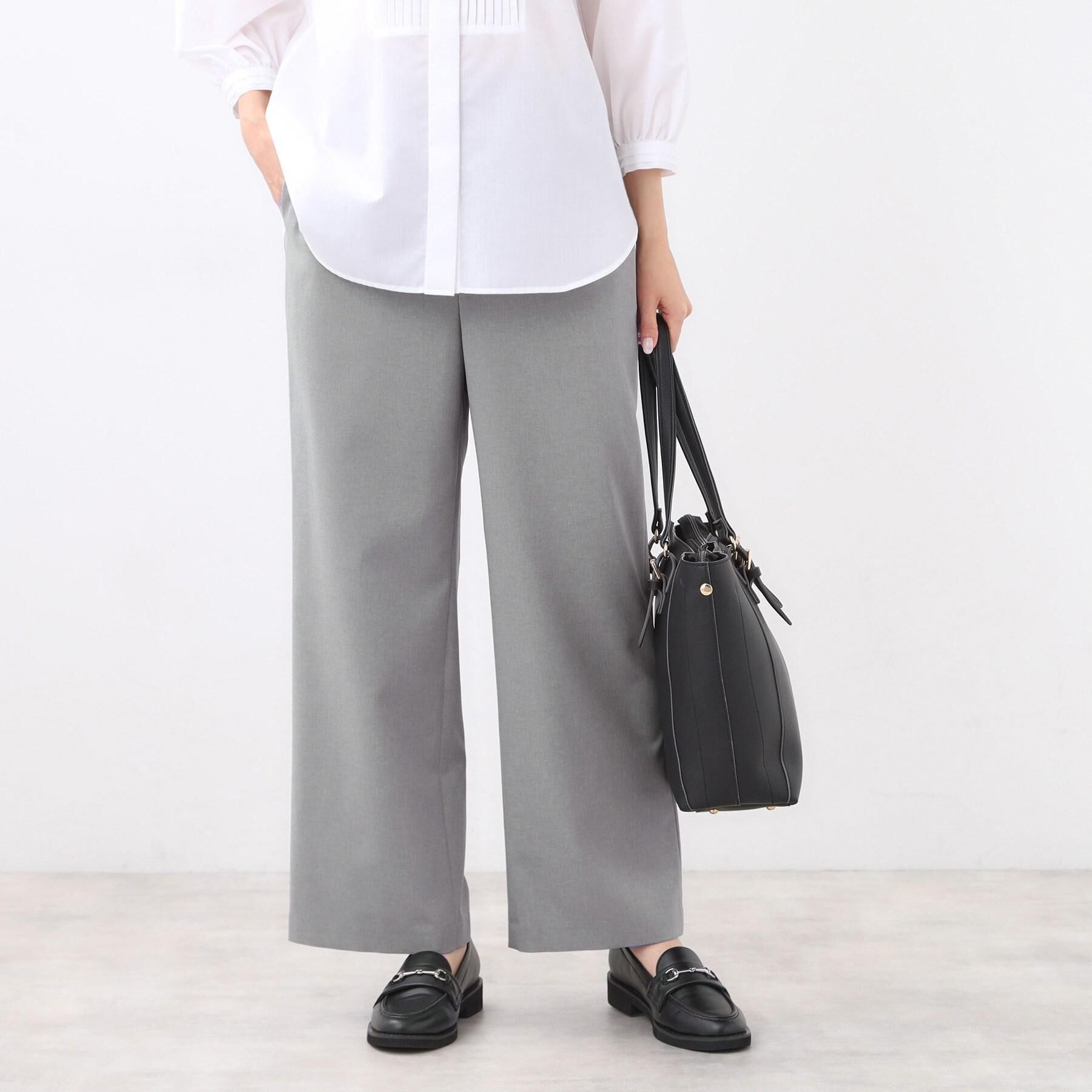 Reflect「【撥水加工で裾が汚れにくい◎／ウエスト総ゴム】ワイドストレートパンツ」|その他|
