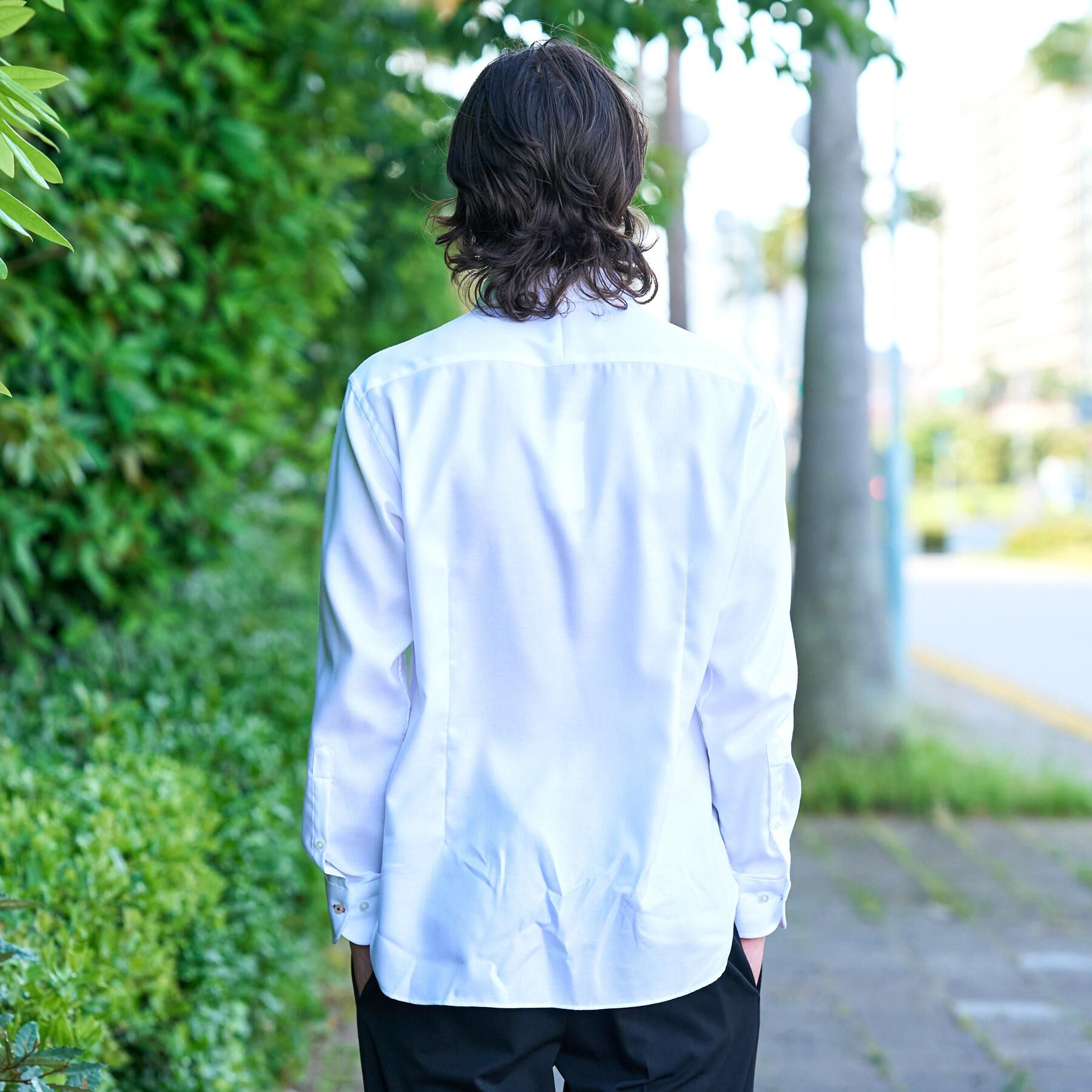 DRESSTERIOR「【形態安定/日本製】コットンカルゼ ドレスシャツ」|シャツ・ブラウス|