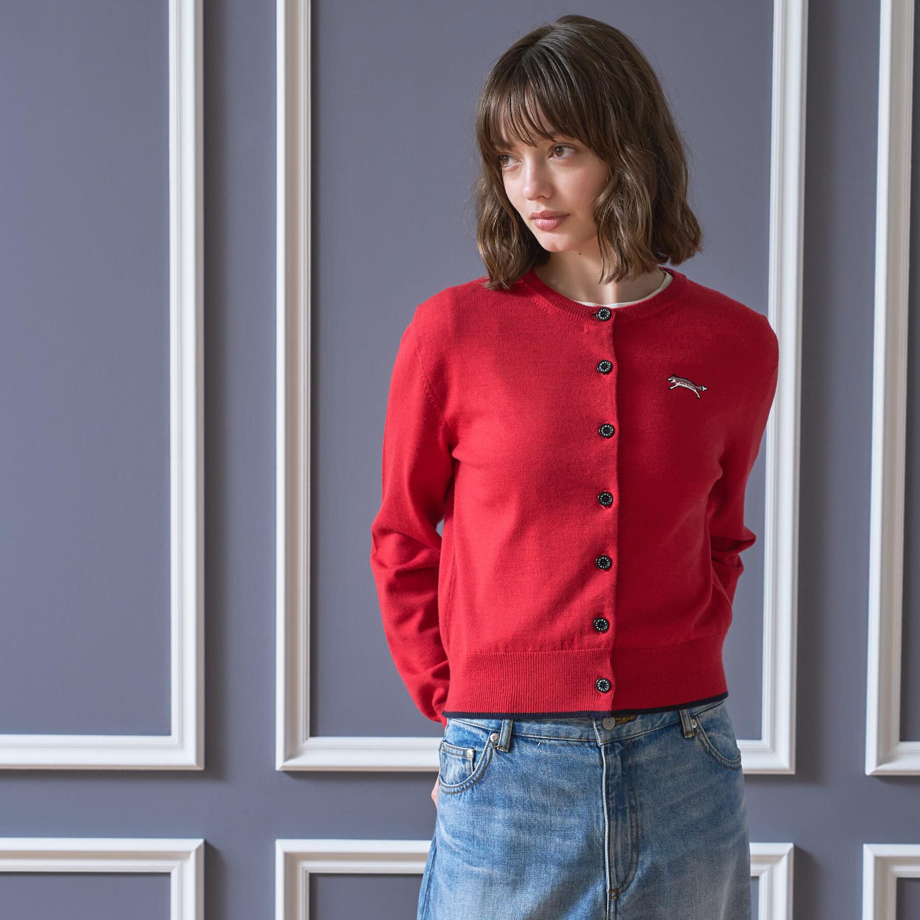 DRESSTERIOR「【STORY11月号掲載】ゼニアバル―ファキャッシュウールクルーネックカーディガン」|カーディガン|