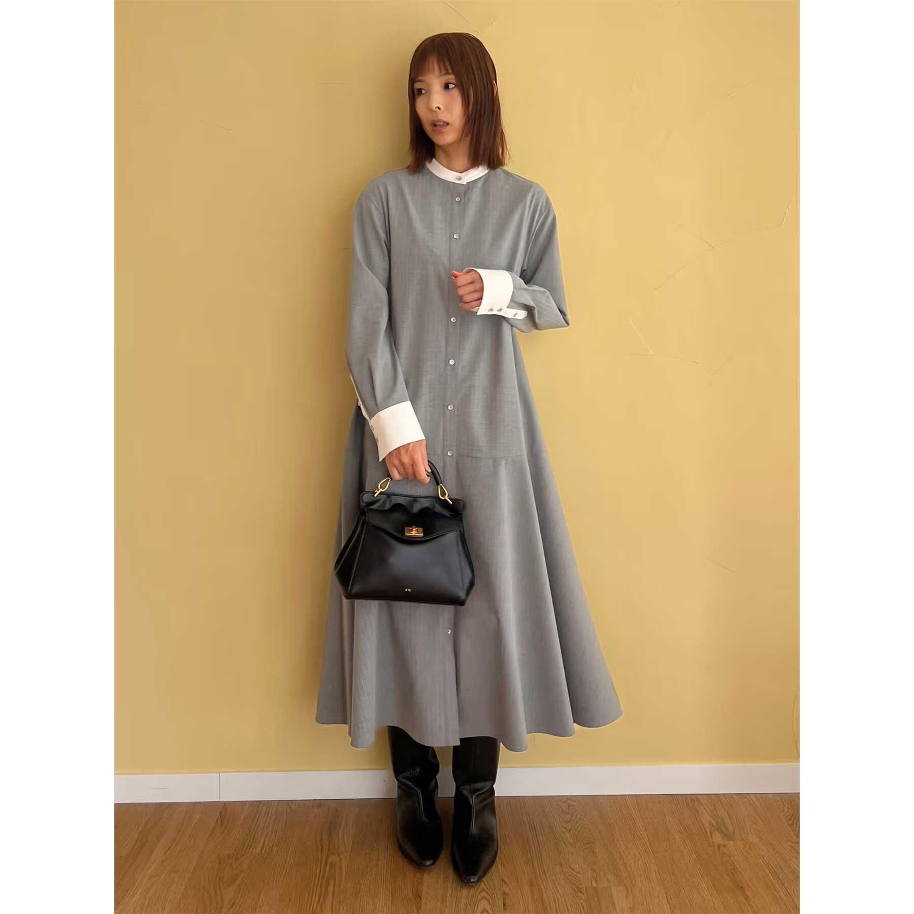 DRESSTERIOR「【STORY11月号掲載】ウォッシャブルストライプシャツワンピース」|ワンピース|