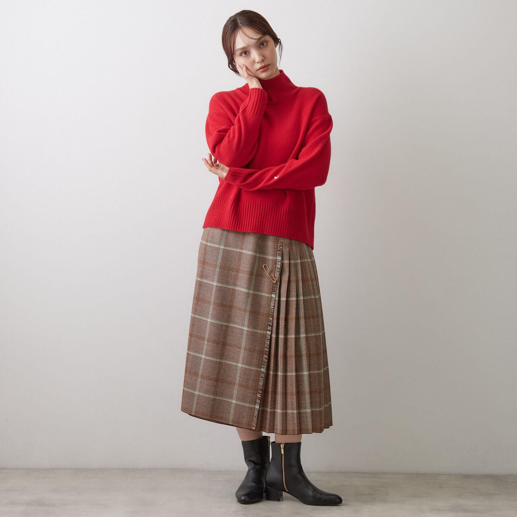 DRESSTERIOR「チェックベルテッドプリーツスカート」|スカート|