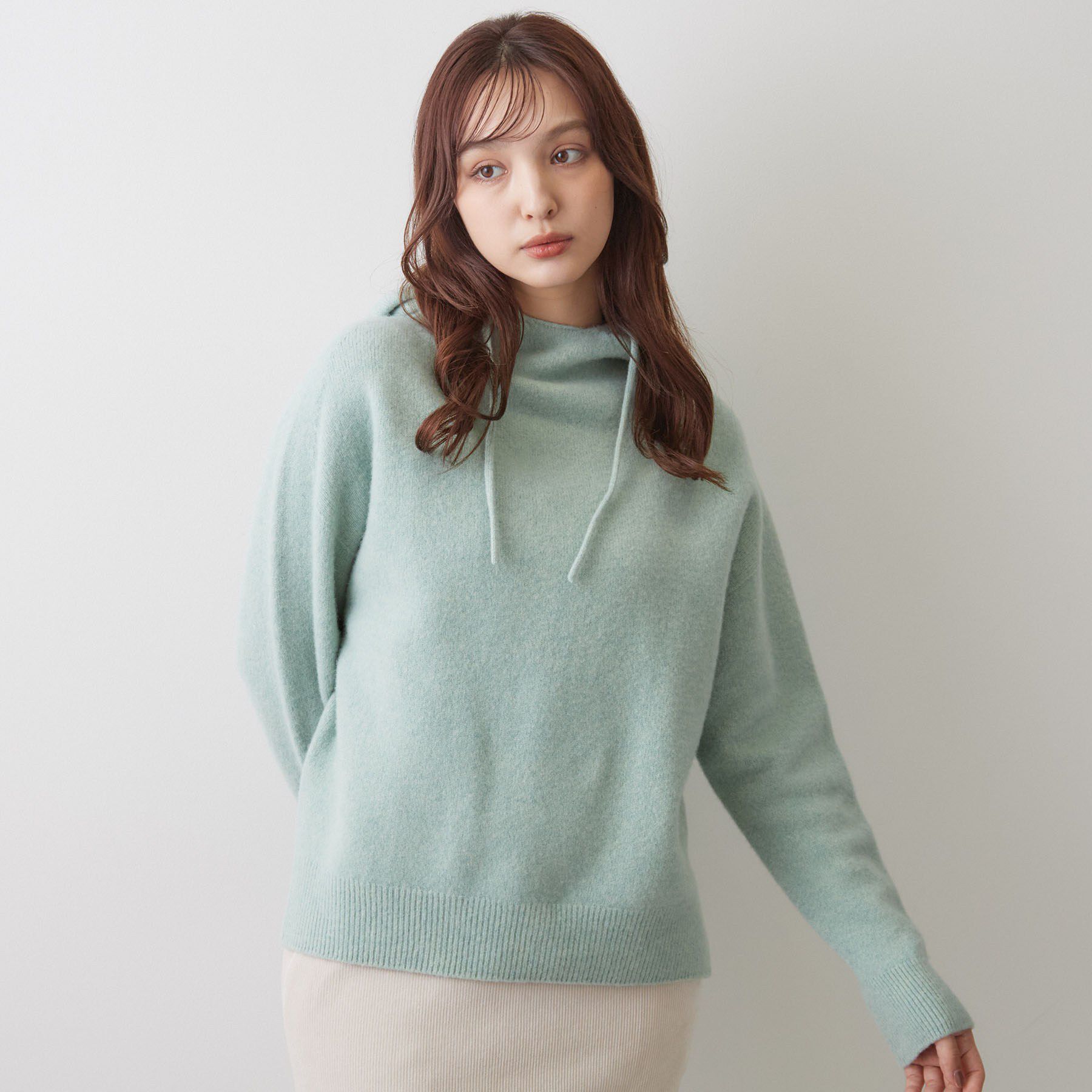 DRESSTERIOR「【5色展開/日本製】ホールガーメント ウールカシミヤパーカー」|ニット・セーター|