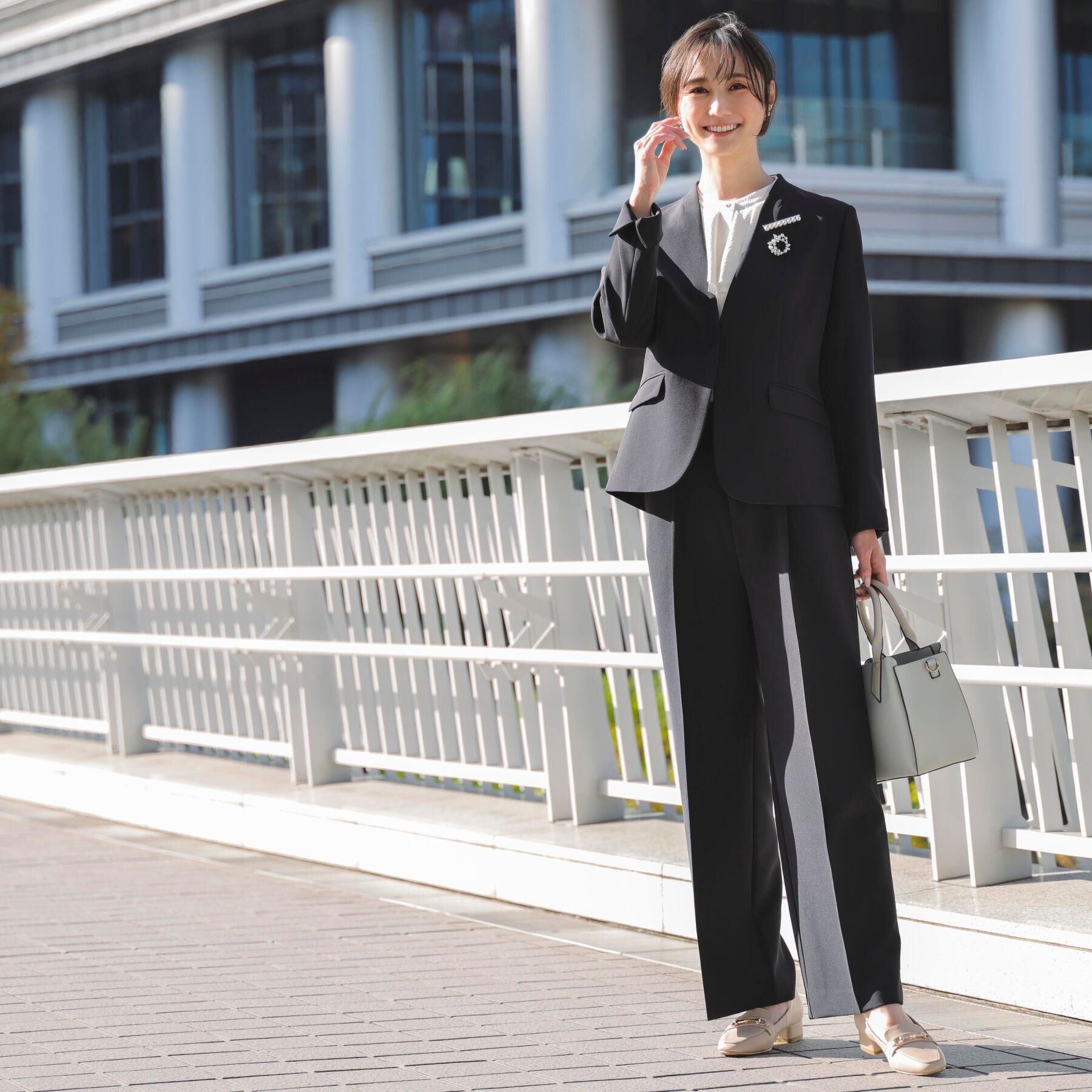 grove「【マシンウォッシュ／防シワ/SS-3L】ストレッチワイドパンツ」|その他|