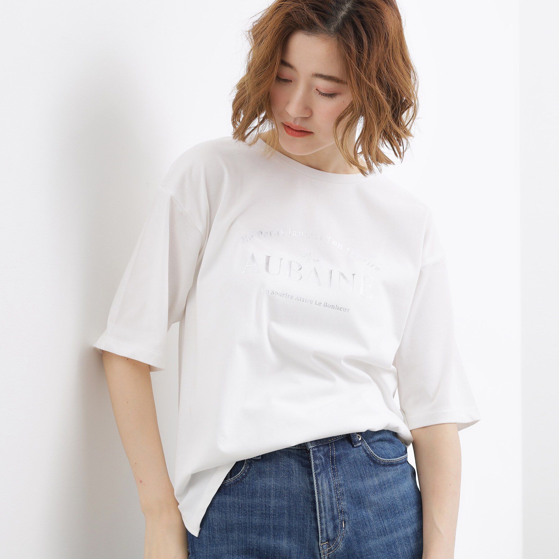 grove「【UVカット/接触冷感】プリントアソート5分袖Tシャツ」|Tシャツ・カットソー|