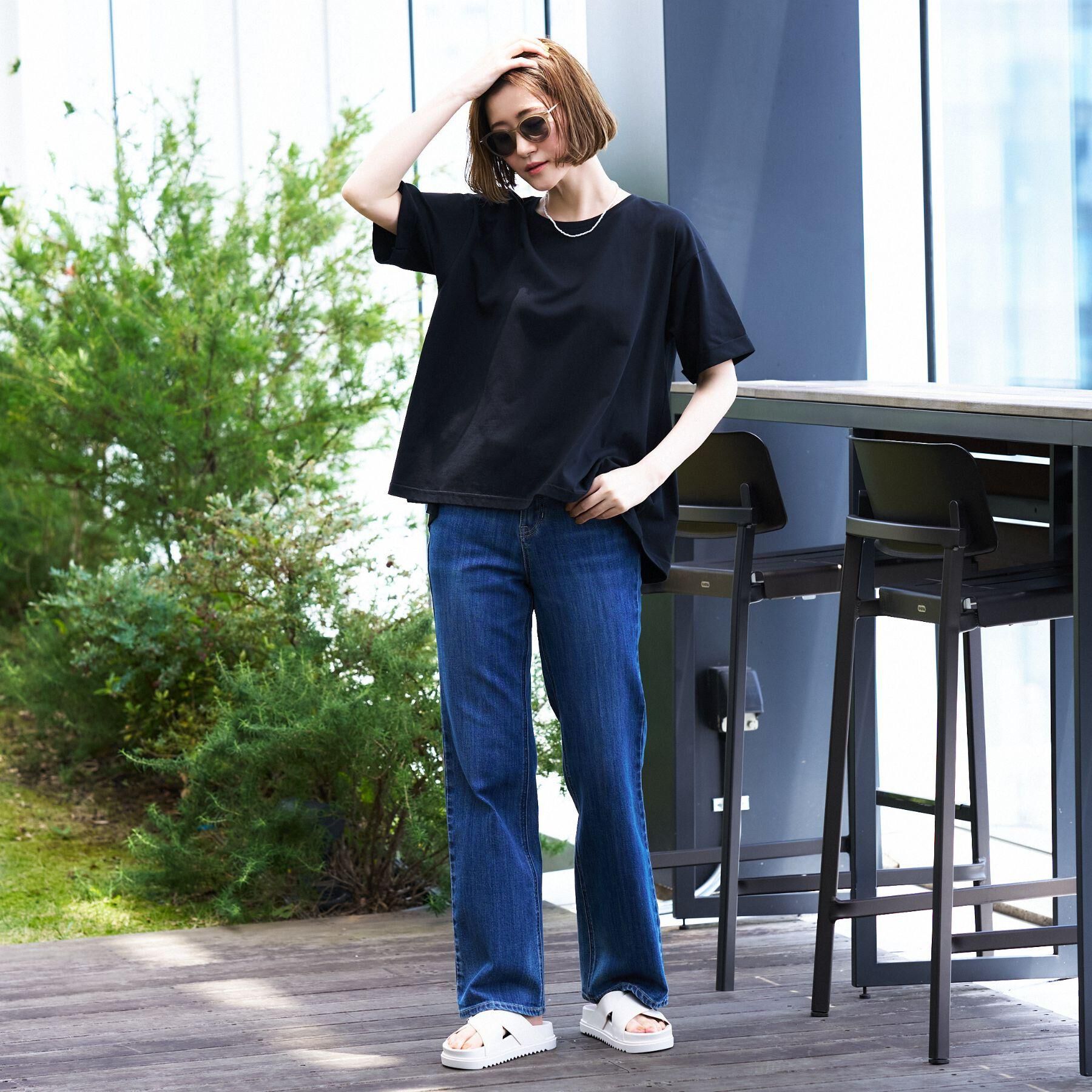 grove「【遮熱／吸水速乾／UVカット】フレアシルエットTシャツ」|Tシャツ・カットソー|