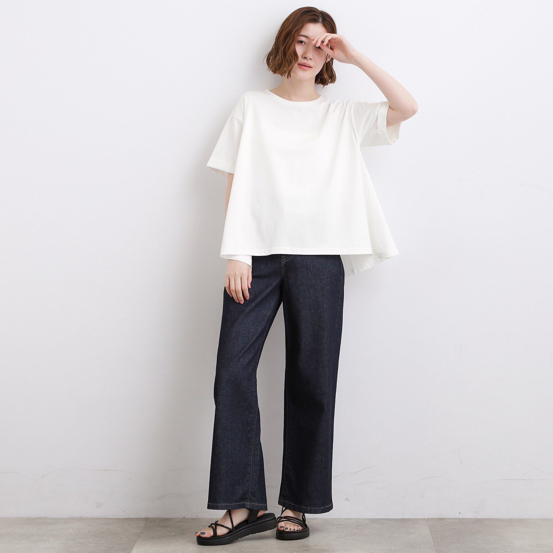 grove「【遮熱／吸水速乾／UVカット】フレアシルエットTシャツ」|Tシャツ・カットソー|