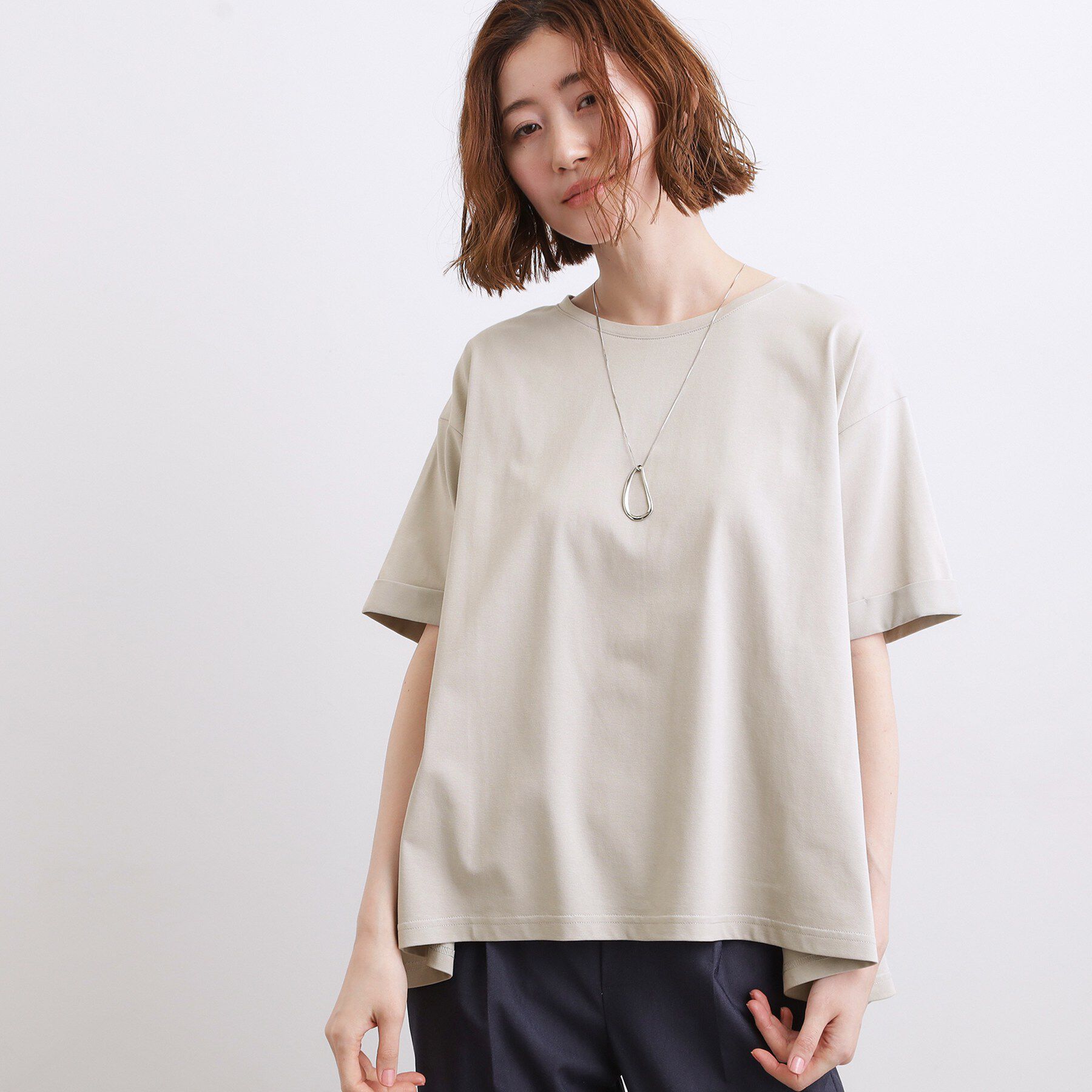 grove「【遮熱／吸水速乾／UVカット】フレアシルエットTシャツ」|Tシャツ・カットソー|