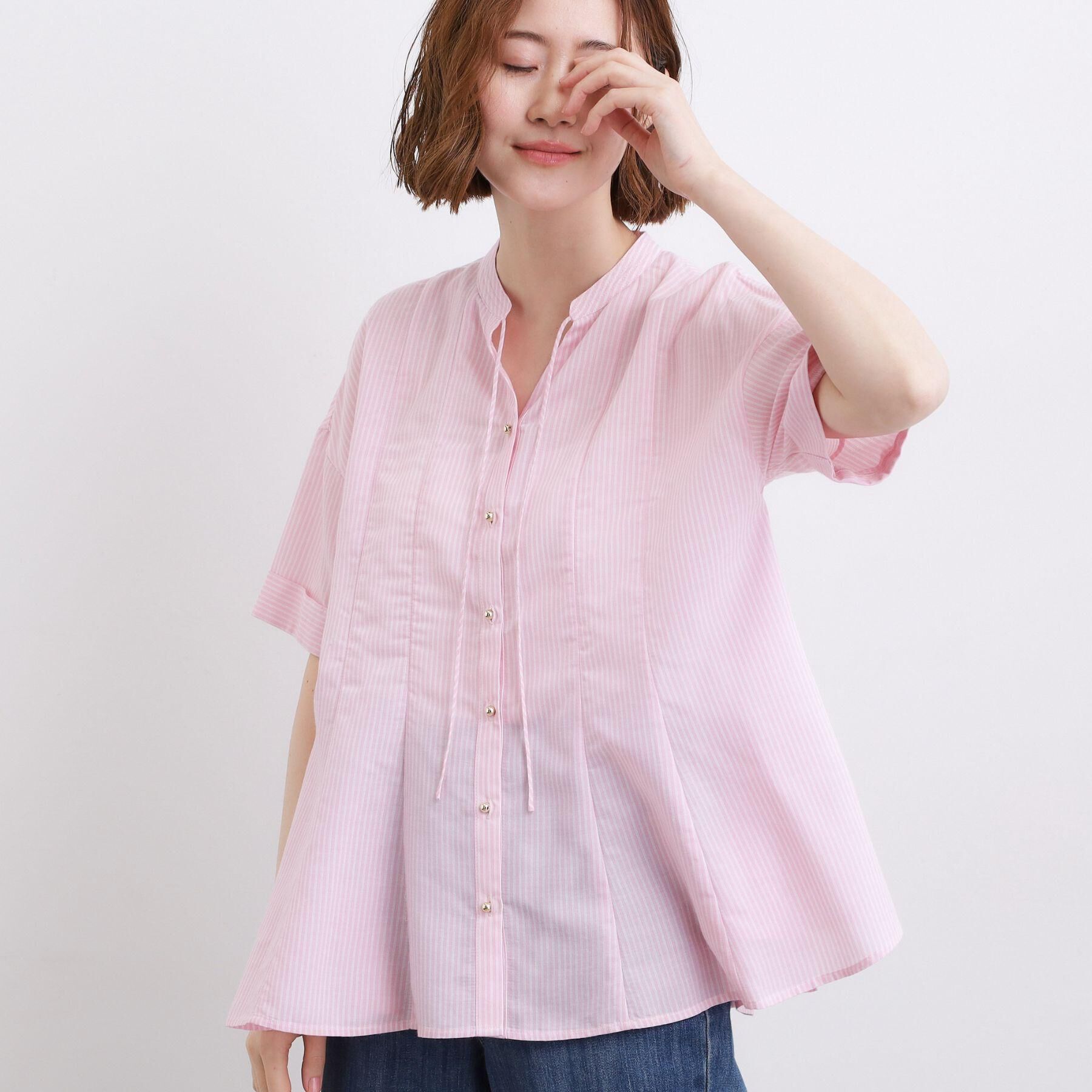 grove「【洗濯機OK】さらっと軽やか、フレアシャツ」|シャツ・ブラウス|