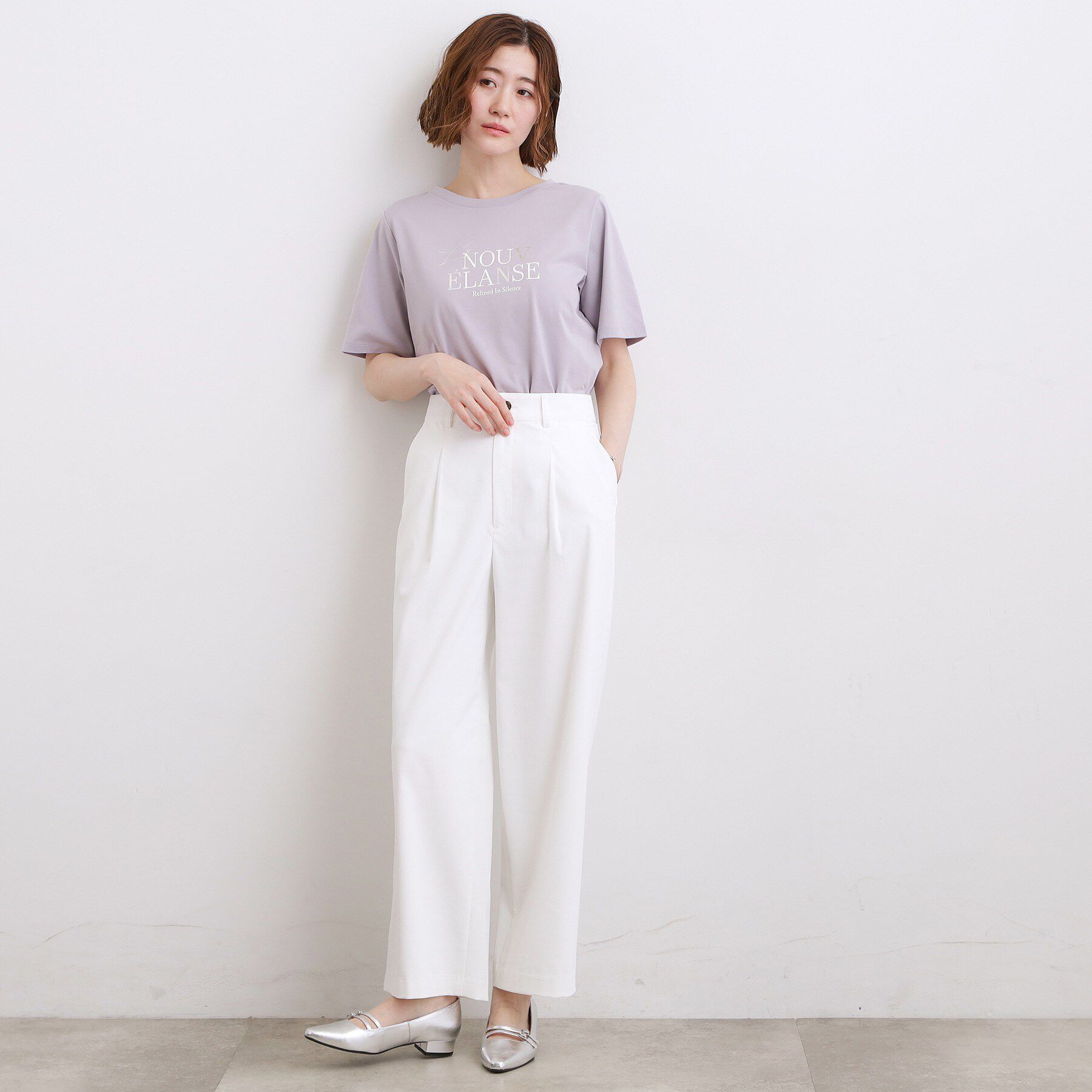grove「【吸水速乾・UVカット・マシンウォッシャブル】ベーシックMIXロゴプリントT」|Tシャツ・カットソー|